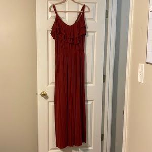 Beautiful Plus Size Burnt Orange Maxi Dress